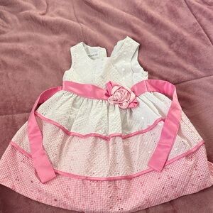 Bonnie Jean White and Pink Casual Dress